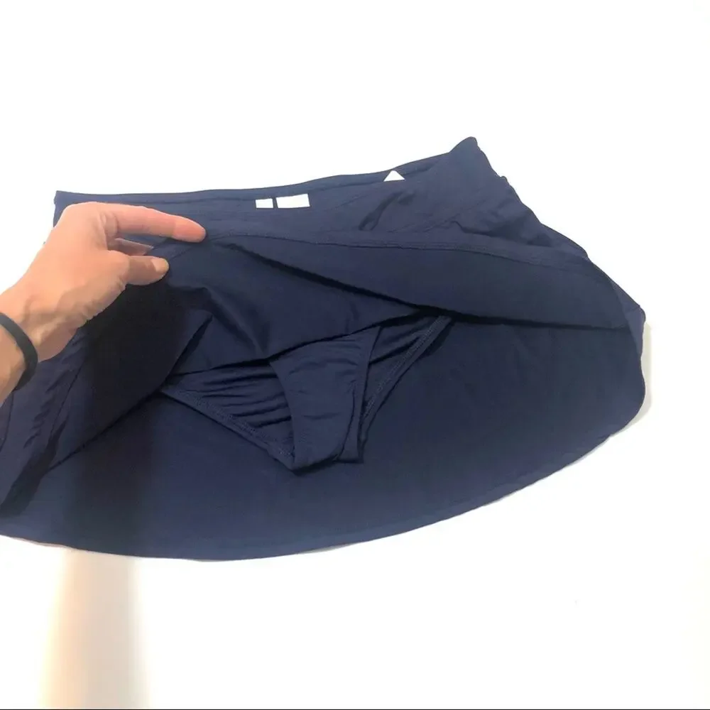 Anne Cole NAVY Classic Skirt Swim Bottom